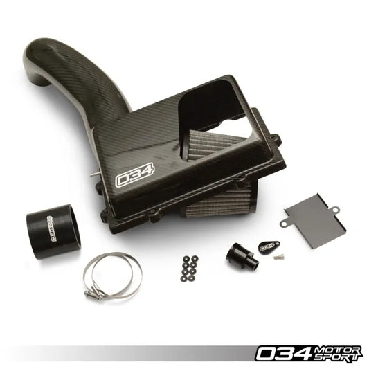 X34 Carbon Fiber MQB Open-Top Cold Air Intake System, 8V Audi A3/S3/TT/TTS, MkVII VW Golf/GTI/R & MkVII VW GLI, 1.8T/2.0T Gen 3