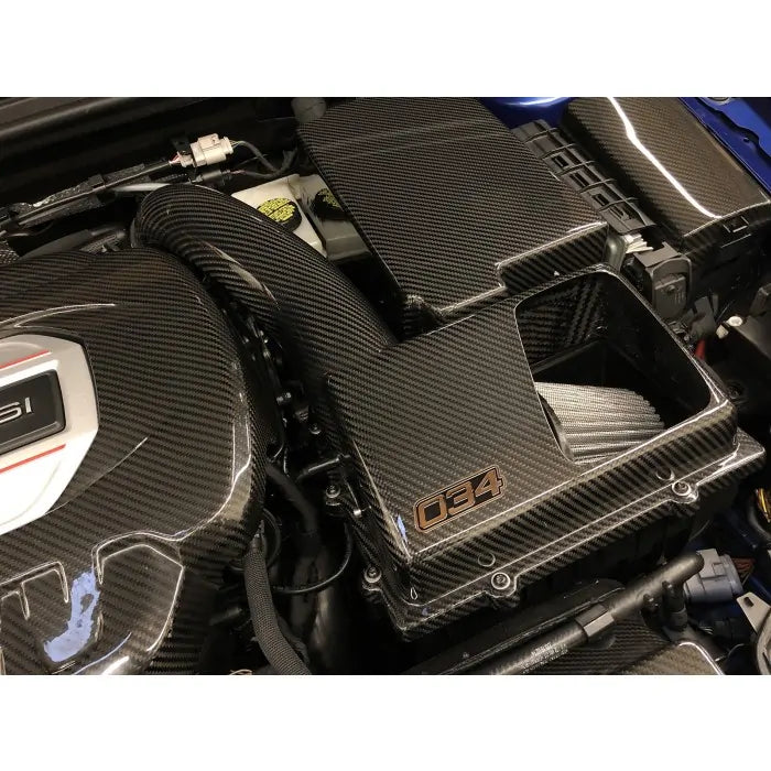 X34 Carbon Fiber MQB Open-Top Cold Air Intake System, 8V Audi A3/S3/TT/TTS, MkVII VW Golf/GTI/R & MkVII VW GLI, 1.8T/2.0T Gen 3