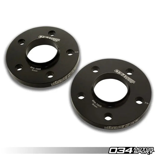 Wheel Spacer Pair, 15mm, Audi & BMW 5x112mm with 66.6mm Center Bore