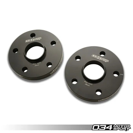 Wheel Spacer Pair, 20mm, Audi and Volkswagen 5x112mm with 57.1mm Center Bore