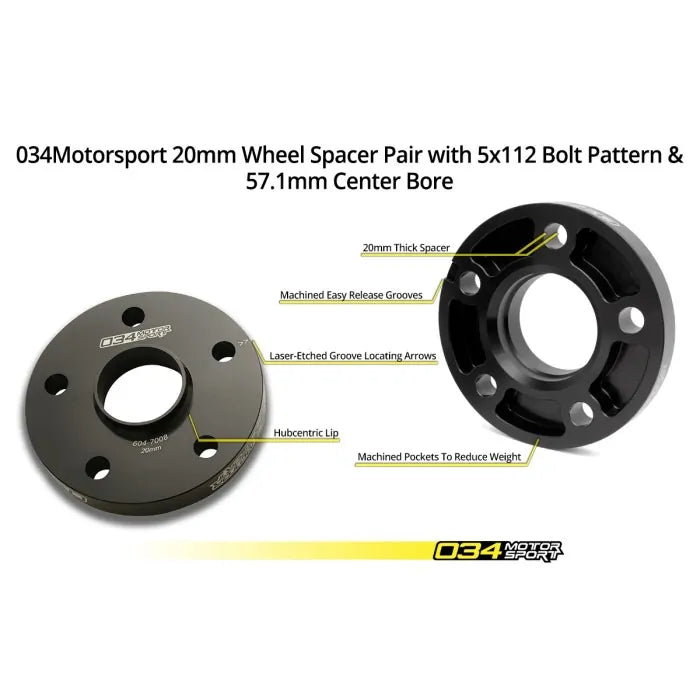 Dynamic+Flush Wheel Spacer Kit, MkVII Volkswagen Golf/GTI/Rabbit