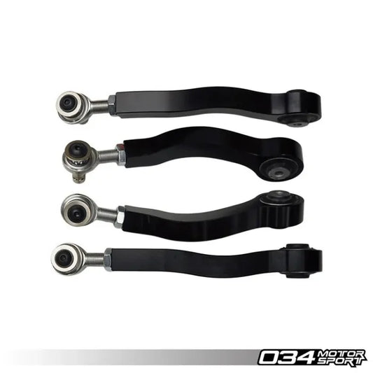 034Motorsport Density Line Adjustable Upper Control Arm Kit, Camber Correcting, B8/B8.5 Audi A4/S4/RS4, A5/S5/RS5, Q5/SQ5, C7/C7.5 A6/S6/RS6, A7/S7/RS7, & 95B Porsche Macan