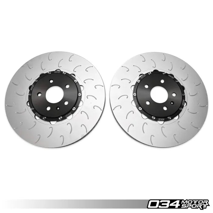2-Piece Floating Front Brake Rotor Upgrade Kit for Audi B8/8.5 SQ5 / A8/S8 D4