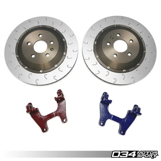 2-Piece Floating Rear Brake Rotor 355mm Upgrade for Mk8 GTI/Golf R & Audi 8Y S3/RS3