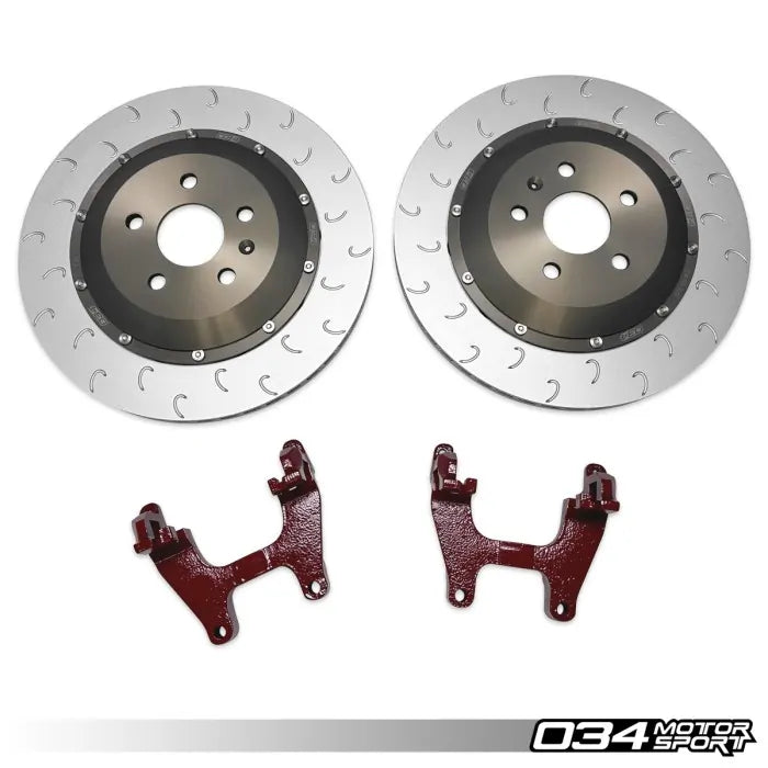 2-Piece Floating Rear Brake Rotor 355mm Upgrade for Mk8 GTI/Golf R & Audi 8Y S3/RS3