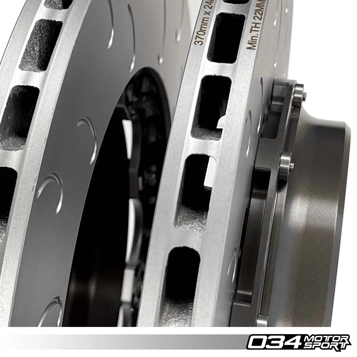 2-Piece 380mm Floating Front Brake Rotor Upgrade for BMW F8x M2/M3/M4