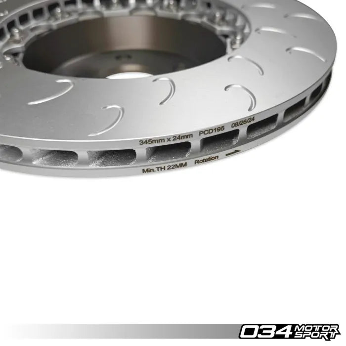 2-Piece Floating Rear Brake Rotor Upgrade Kit for G20 BMW M340i & A90/A91 Toyota Supra