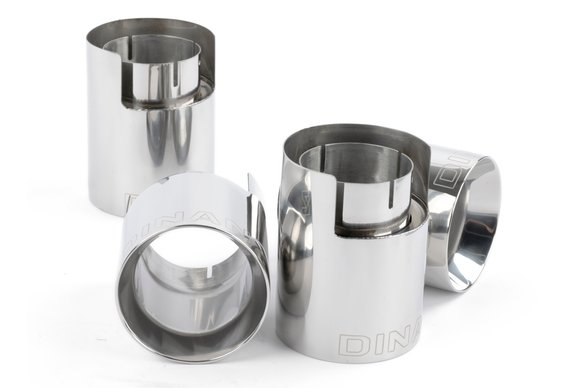 Dinan Valved Axle-Back Exhaust - 2020-2025 BMW X5M/X6M Stainless Steel - Polished Tips - F95/F96