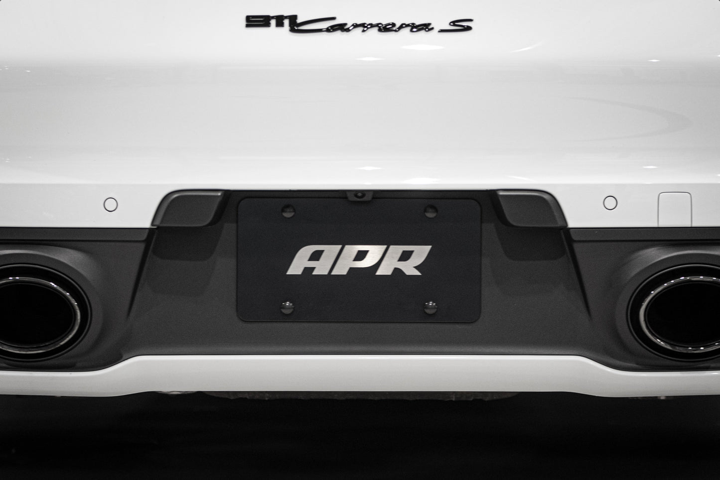 APR License Plate - Silver on Black