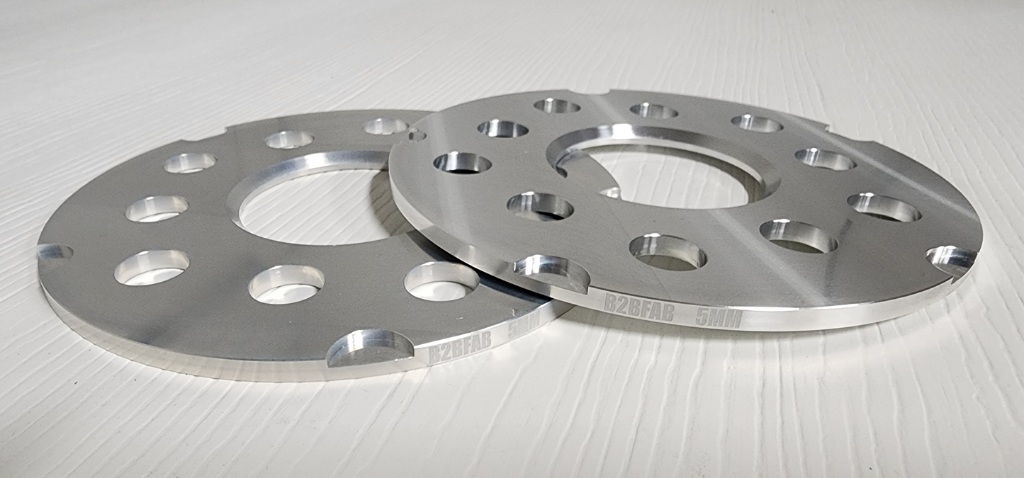 B2BFAB 5mm wheel Spacer Pair, 5x100 | 5x112