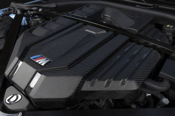 Dinan Matte Carbon Fiber Engine Cover - 2021-2025 BMW M2/M3/M4 Matte Carbon Fiber - G80/G82/G87