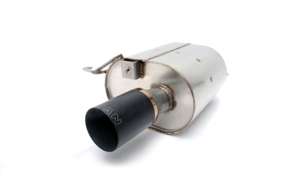 Dinan Free Flow Axle-Back Exhaust - 2011-2016 BMW 535i Stainless Steel - Black Tips - F10