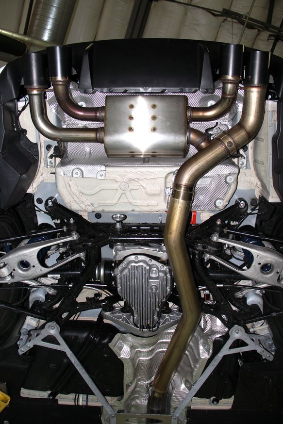 Dinan Free Flow Axle-Back Exhaust - 2016-2018 BMW M2 Stainless Steel - Black Tips - F87