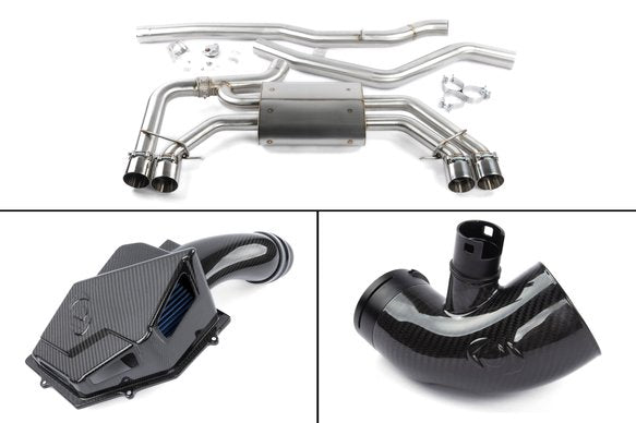 Dinan G0x X3/X4 M40i (LCI) Foundation Package (F) Carbon Intake / Black Exhaust / Turbo Inlet