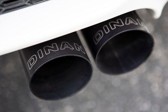 Dinan Free Flow Axle-Back Exhaust - 2008-2013 BMW M3 Stainless Steel - Black Tips - E92/E93 - Coupe and Convertible