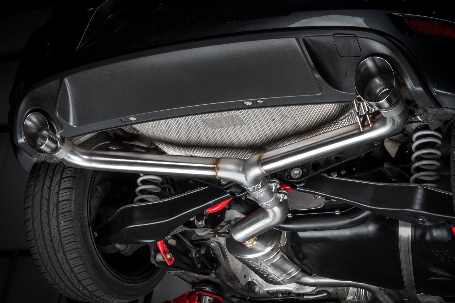 APR Catback Exhaust System (w/ Front Muffler) - GTI (MK6)