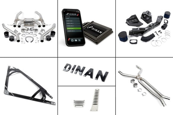 Dinan G8x M3/M4 Experience Package (E1) Dinan PCU / Gloss Intake / Gloss Brace / Black Exhaust / X-Pipe / ZF8 Pedal Pads