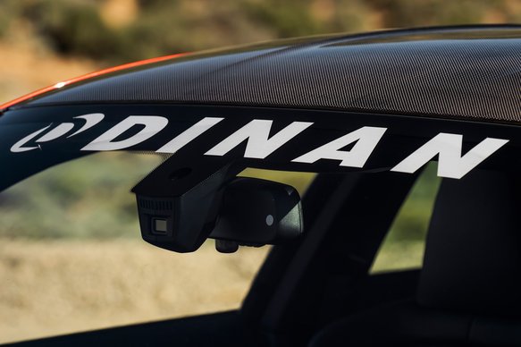 Dinan Windshield Banner High Quality Vinyl - Metallic Silver