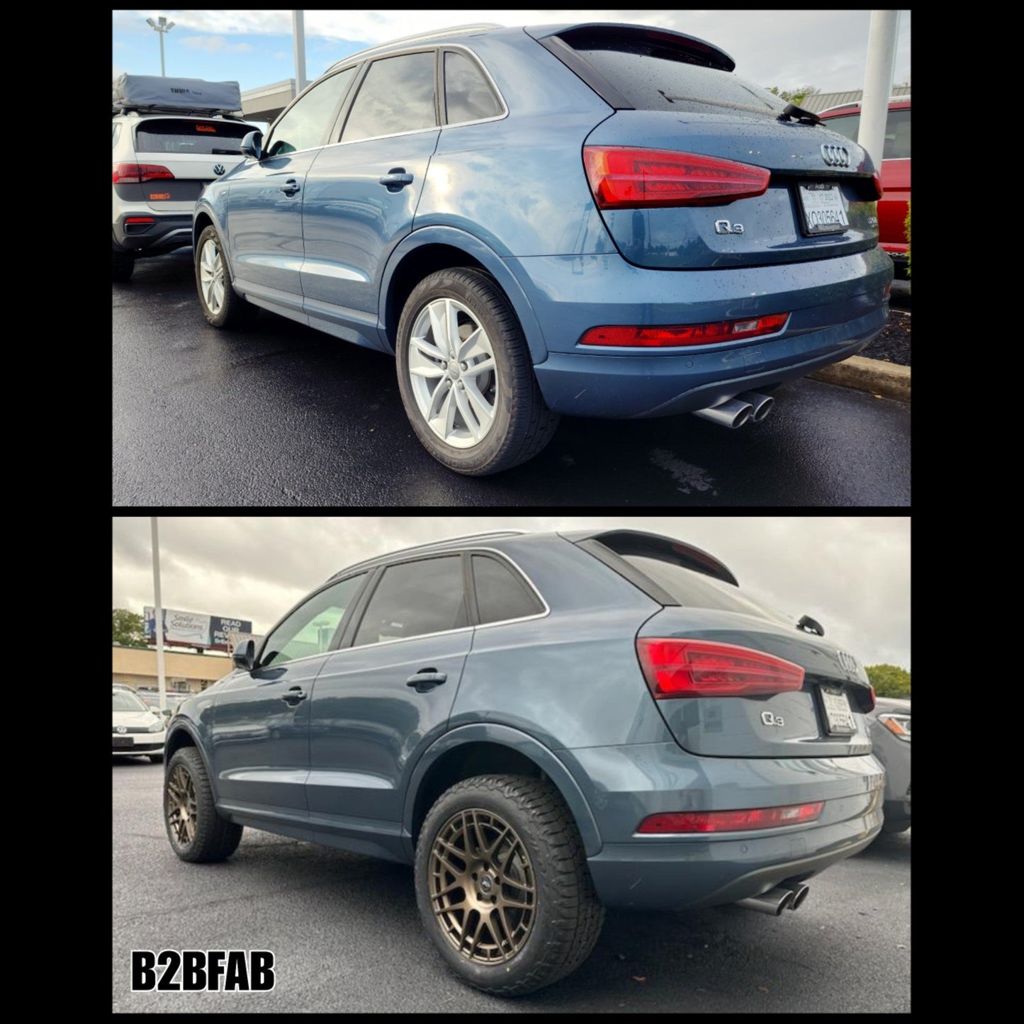 B2BFAB Audi Q3 Mk1 Camber Correcting Lift Kit
