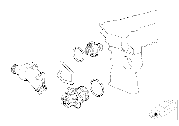 M50, S50, S52 High Performance Thermostat Housing Cover | E36 325 328 M3 Z3M