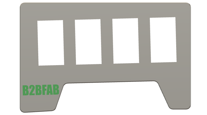 B2BFAB Switch Panel, VW MK7 2015 to 2019