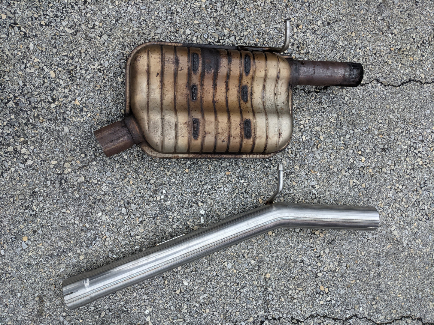 B2BFAB Trackpipe, Resonator Delete For VW Golf Alltrack | 4 Motion Golf Sportwagen