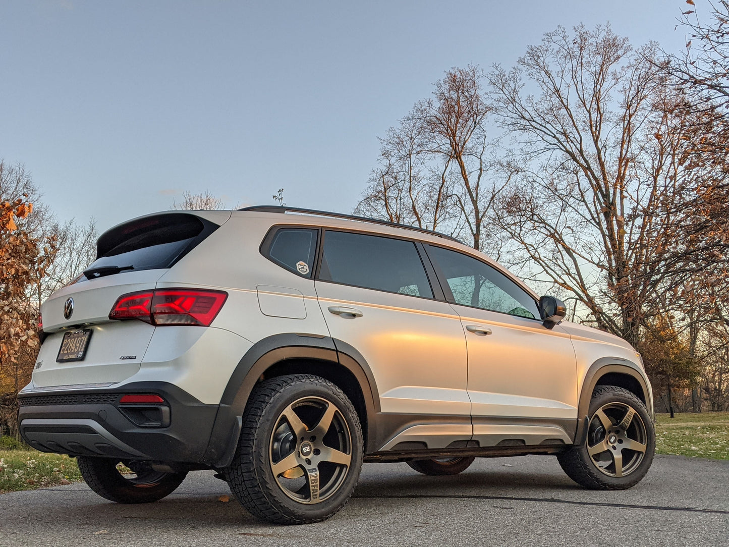 B2BFAB VW Taos Satin Black, Faux Exhaust Tip Trim Set