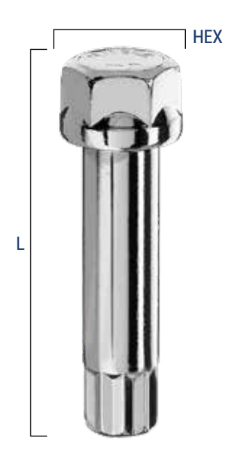 Tuner Style Cone Seat, Extended Wheel Bolts