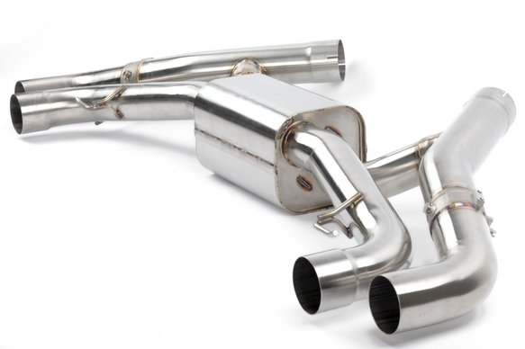 Dinan Valved Axle-Back Exhaust - 2020-2025 BMW X5M/X6M Stainless Steel - Polished Tips - F95/F96