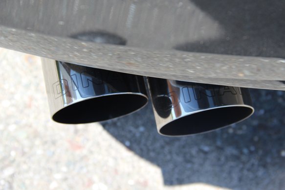 Dinan Free Flow Axle-Back Exhaust - 2011-2016 BMW 550i Stainless Steel - Polished Tips - F10