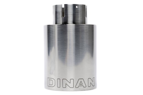 Dinan Double-Walled 4" Clamp-On Exhaust Tip (Polished) Polished - 4" Outlet, 2.5" Inlet