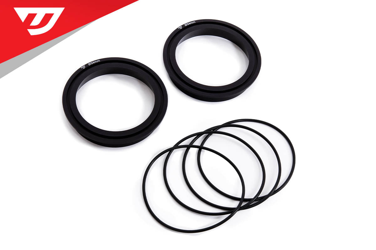 Unitronic 54mm Adapter Ring Set for C8 4.0TFSI Turbo Inlets