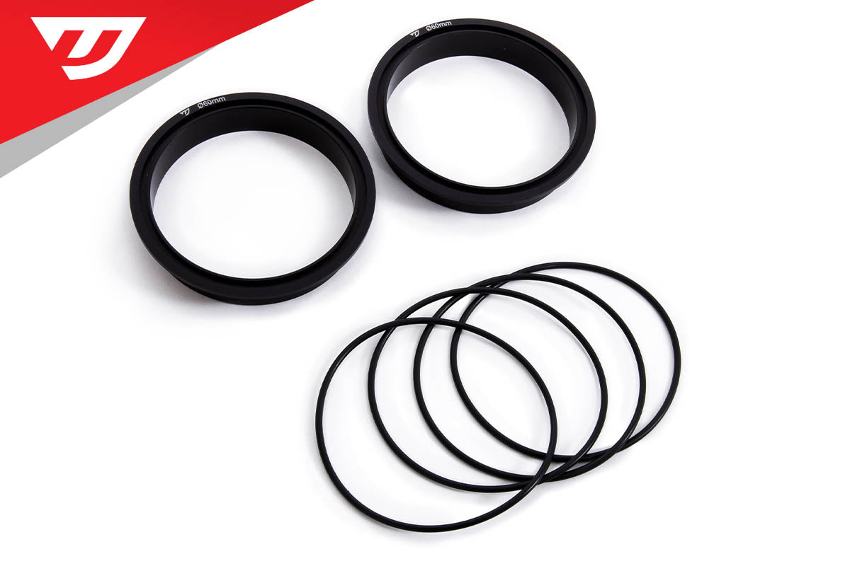 Unitronic 60mm Adapter Ring Set for C8 4.0TFSI Turbo Inlets