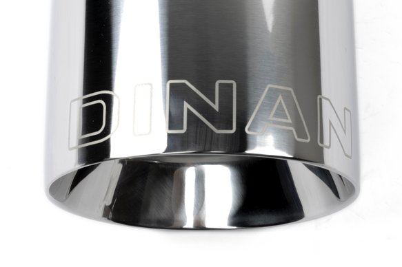 Dinan Double-Walled 4.5" Clamp-On Exhaust Tip (Polished) Polished - 4.5" Outlet, 3.25" Inlet