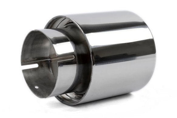 Dinan Double-Walled 4" Clamp-On Exhaust Tip (Polished) Polished - 4" Outlet, 3" Inlet