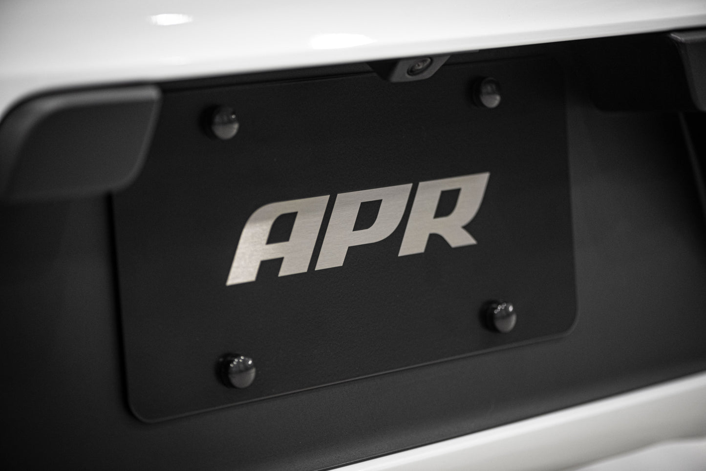 APR License Plate - Silver on Black