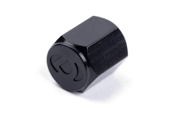 Dinan Valve Stem Caps Black / Aluminum
