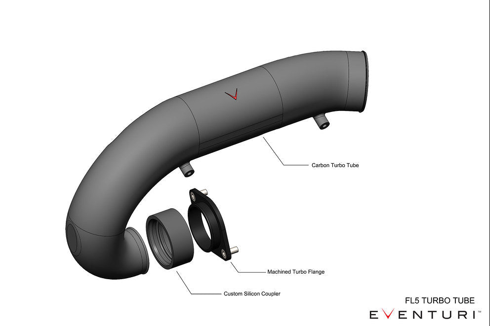 Eventuri FL5 Civic Type-R Carbon Charge Pipe