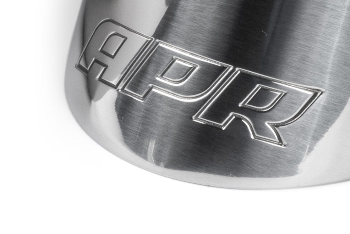 APR Double-Walled 3.5" Slash-Cut Tips (Polished Silver) - Set of 2