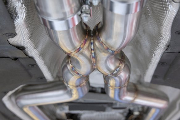 Dinan High Flow Middle Exhaust - 2020-2023 BMW X5M/X6M Stainless Steel - 3.25" - F95/F96