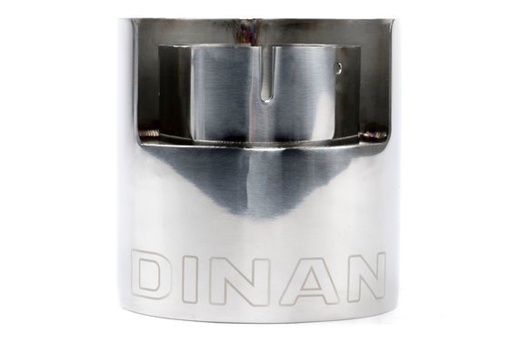 Dinan Double-Walled 4.5" Clamp-On Exhaust Tip (Polished) Polished - 4.5" Outlet, 3" Inlet