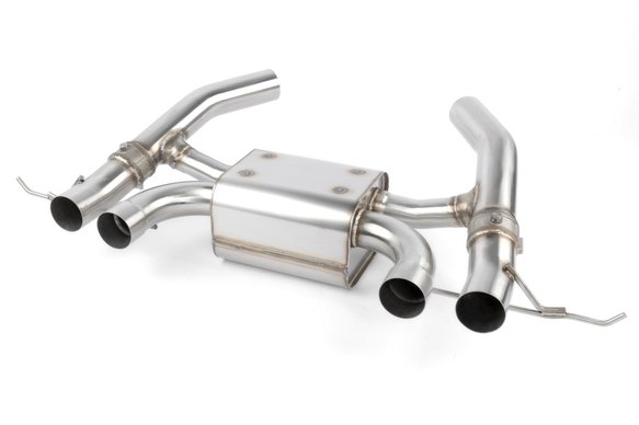 Dinan Valved Axle-Back Exhaust - 2021-2025 BMW M3/M4 Stainless Steel - Black Tips - G80/G82/G83