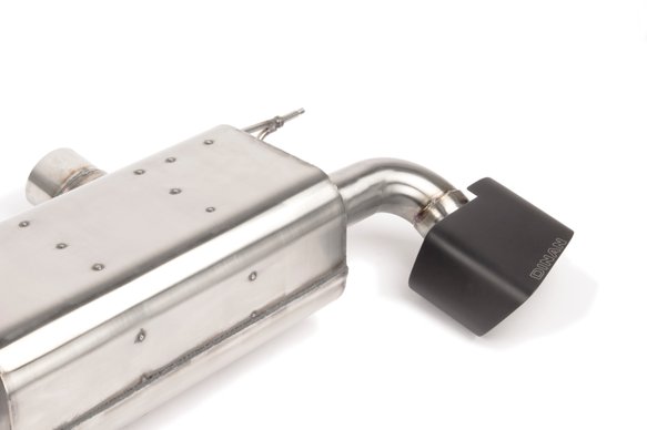 Dinan Free Flow Axle-Back Exhaust - 2017-2023 BMW 540i Stainless Steel - Black Tips - G30