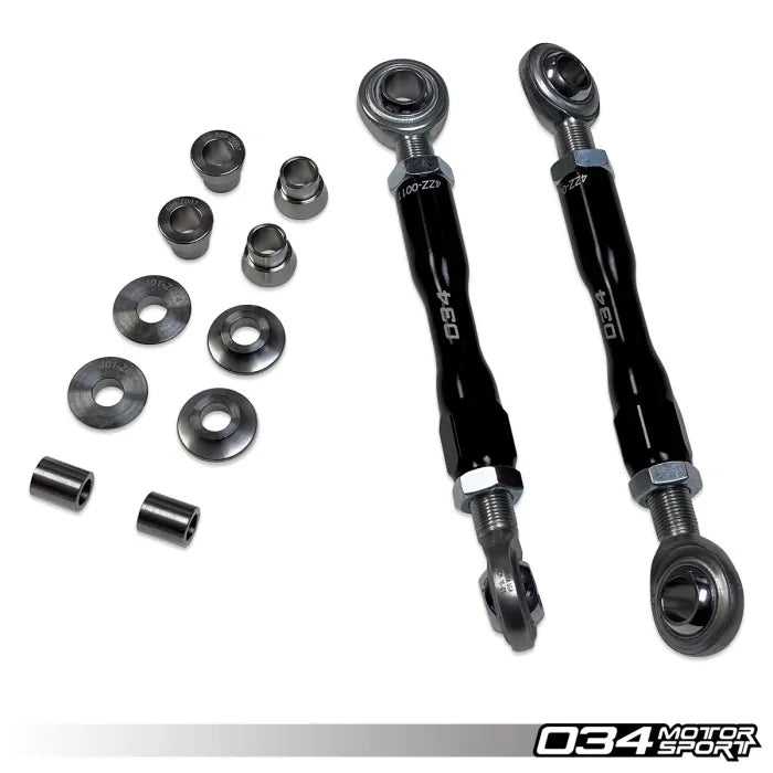 Motorsport Billet Adjustable Rear Sway Bar End Link Pair, Gen 1 & Gen 1.5 Audi R8 (4.2 V8 & 5.2 V10)