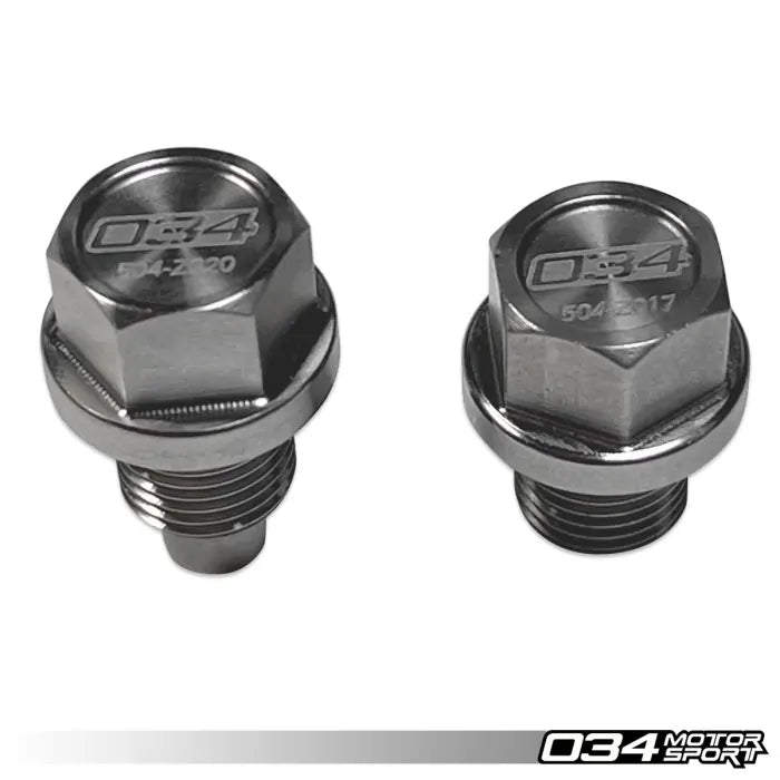 Rear Differential Magnetic Drain Plug Kit, Audi 8J/8P/8V/8V.5/8S/8Y Quattro Vehicles, VW Mk5/Mk6/Mk7/Mk7.5/Mk8 4Motion Vehicles