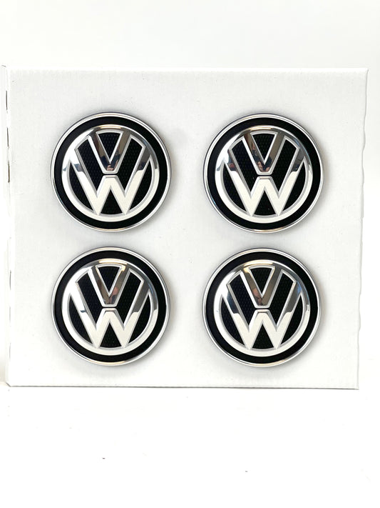 Genuine VW/Audi 000-071-213-C dynamic wheel center caps, set of four