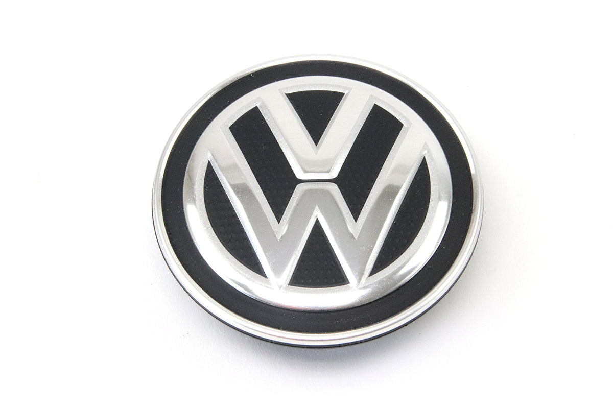 Genuine VW/Audi 000-071-213-C dynamic center cap, Volkswagen logo detail