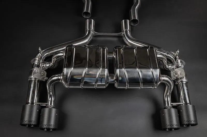 BMW M2 Competition/CS (F87) - Valved Exhaust, MidSilencer/OPF Spare + Wicrom Tips (OE Actuators)