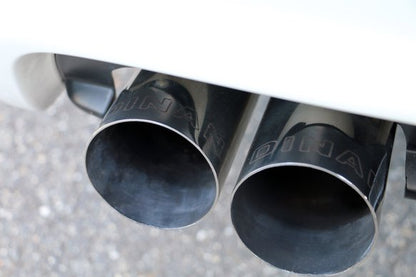 Dinan Free Flow Axle-Back Exhaust - 1997-2003 BMW 540i Stainless Steel - Polished Tips - w/ Standard Bumper - E39
