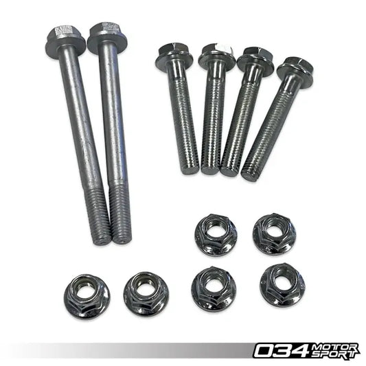 034Motorsport Upper Control Arm Hardware Kit for B8/B8.5 Audi A4/S4/RS4, A5/S5/RS5, Q5/SQ5, C7/C7.5 A6/S6/RS6, A7/S7/RS7, & 95B Porsche Macan